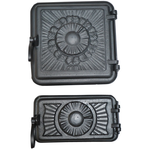 Liatinové dvierka-Kamnová zostava EMILIÁN-ČIERNA