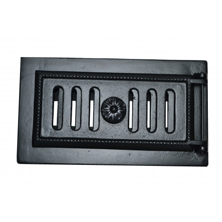 Popolníkové dvierka BAROK - čierna