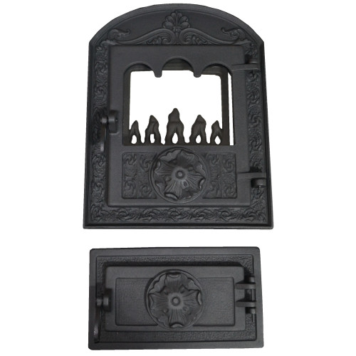 Liatinové dvierka-Kamnová zostava VALÉRIA