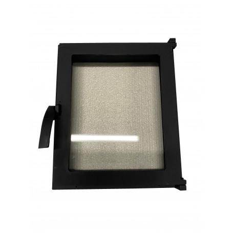 Liatinové kachľové dvierka MARTELL -ČIERNA