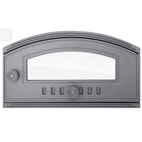 Pizza dvierka - BARI - pravá, presklená - antracit - šedá