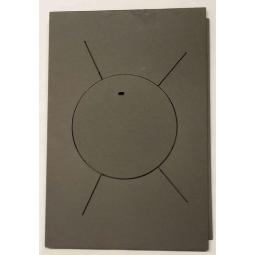 Oceľová platňa nad ohnisko na sporák KVS MORAVIA 9100, 9103, 9112