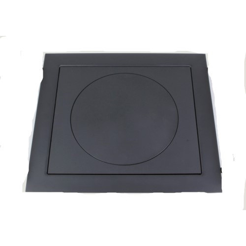 Rám oceľový čierny s liatinovou platňou - 660 x 600