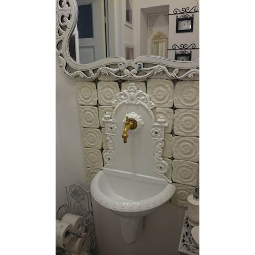 Umývadlo liatinové - biela