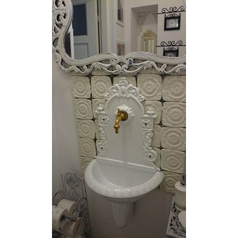 Umývadlo liatinové - biela