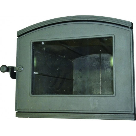 Pec liatinová PRESKLENÁ PRAVÁ -čierna