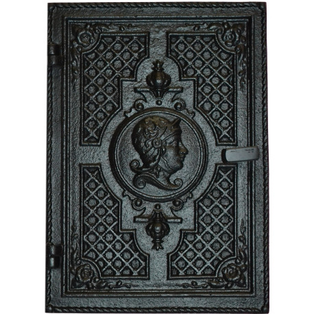 Dvierka komínové - HLAVA - nr.40 -čierna