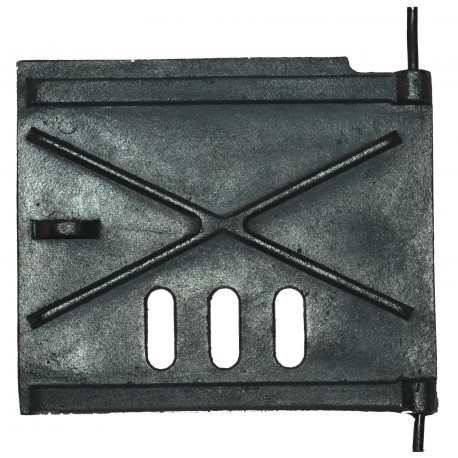 Liatinové dvierka ohnišťové - vnútorná zábrana - veľké