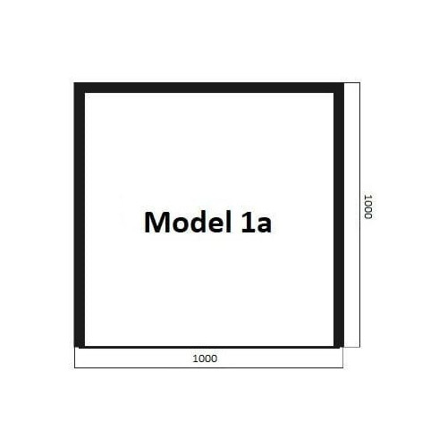 Model 1a - sklo pod pec