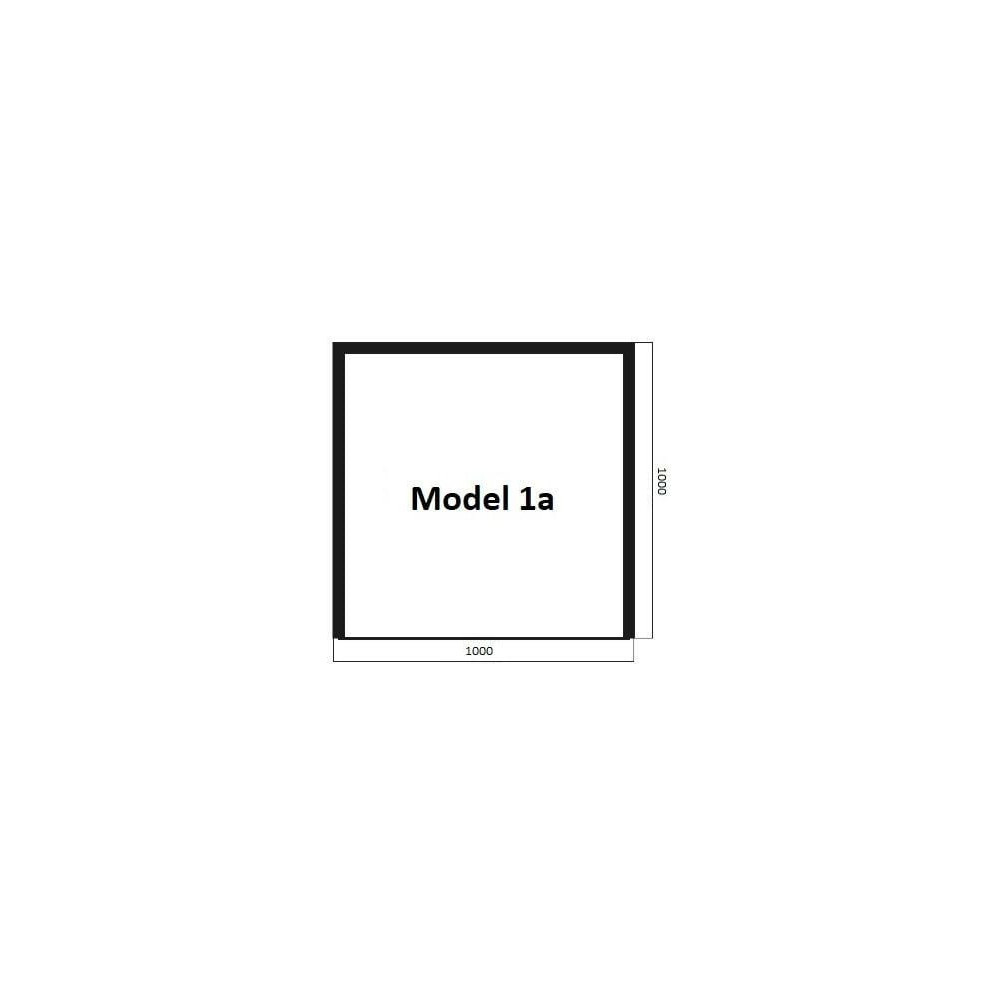 Model 1a - sklo pod pec