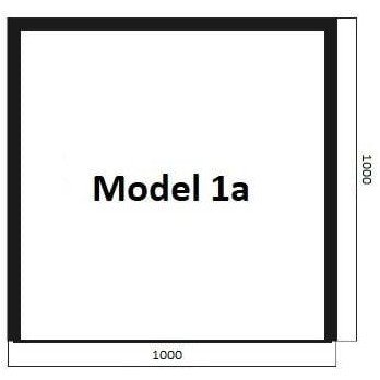 Model 1a - sklo pod pec