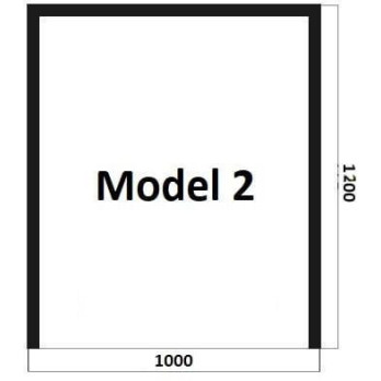 Model 2 - sklo pod kachle