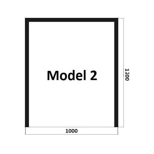 Model 2 - sklo pod kachle