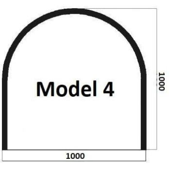 Model 4 - sklo pod kachle