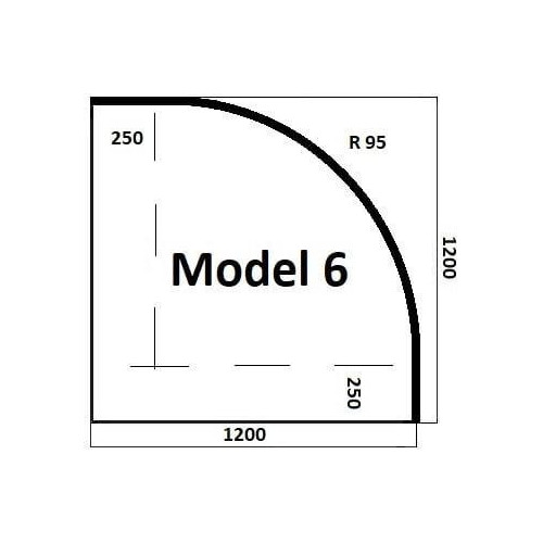 Model 6 - sklo pod kachle