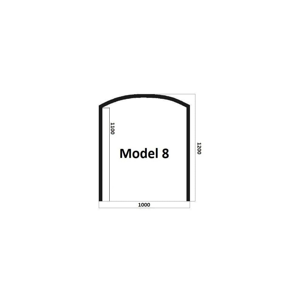Model 8 - sklo pod kachle