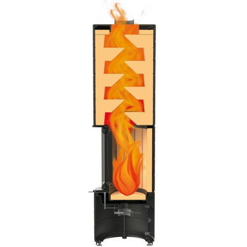 Colona - špeciálne akumulačné kachle - čierny lak