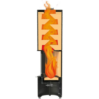 Colona - špeciálne akumulačné kachle - čierny lak