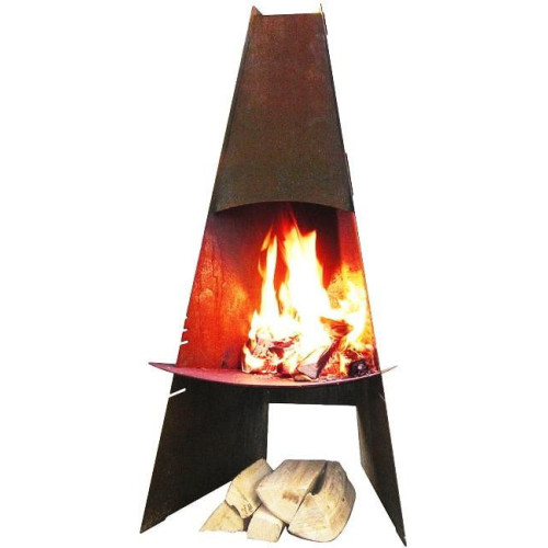 Vonkajší krb/gril, nízkolegovaná oceľ