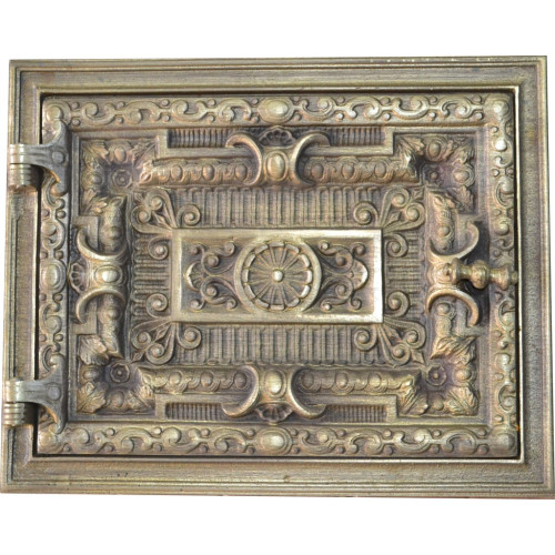 Dvierka ozdobné č. 35 - mosadz - patina