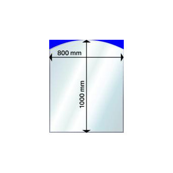 Aduro - zaoblená hrana - sklo pod pec