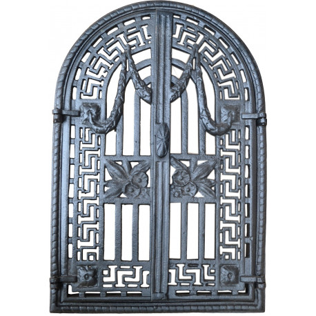 Liatinové dvierka krbové - nr.6-čierna - 360 x 550