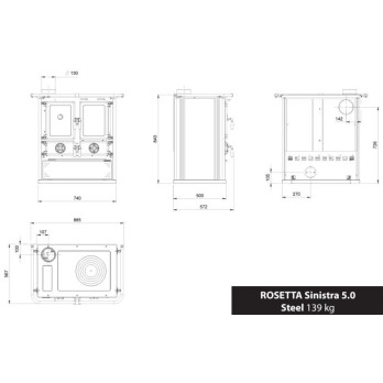 Rosetta Sinistra Steel