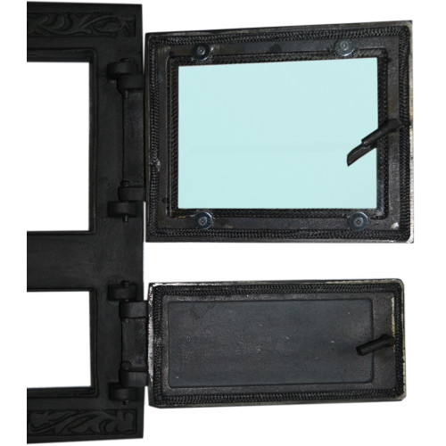 Liatinový kachľový štít RITA - nikel