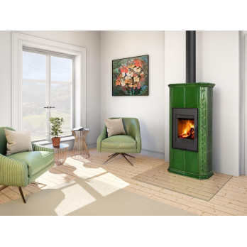 GREMIO 4 keramika - akumulačné kachľové pece, Celopresklené dvierka