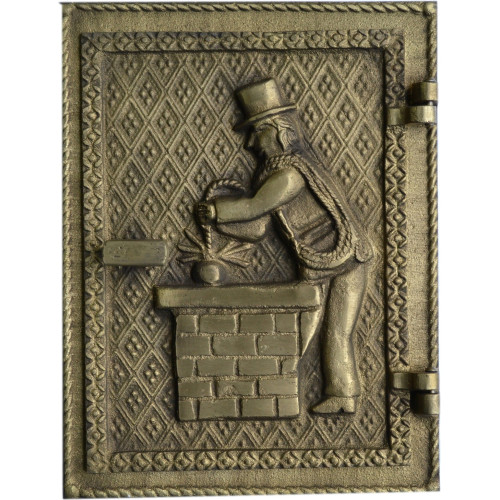 Dvierka komínové KOMINÍK-liatina-mosadz