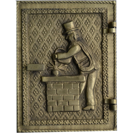 Dvierka komínové KOMINÍK-liatina-mosadz