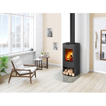 TALA N 01 plech, rádiusové sklo - krbové kachle