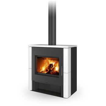 TELDE keramika hladká - krbové kachle s výmenníkom a dvojitým sklom