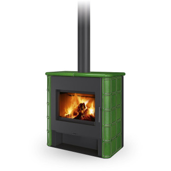 TELDE keramika rustik - krbové kachle s teplovodným výmenníkom a dvojitý