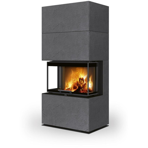 CARA C thermaline - dizajnový akumulačný krb s výsuvnými dvierkami, Dele