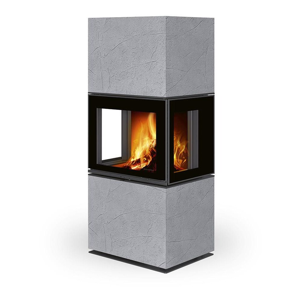 LERA CG thermaline - dizajnový krb, Thermaline grey 62 - Delené sklo