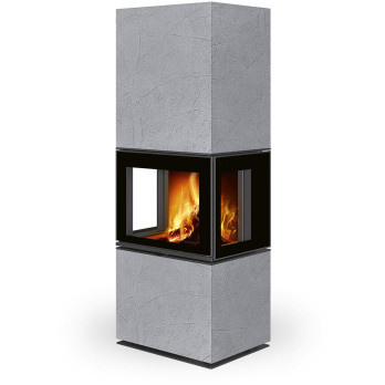 LERA C GH thermaline - dizajnový akumulačný krb, Thermaline grey 61 -